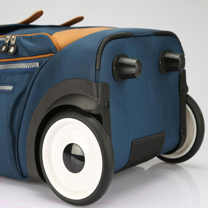 UNIKER Laptoptasche mit Rollen für 15,6 Zoll Laptops, Krankenschwestertasche auf Rädern, T5 (T5 - Bl