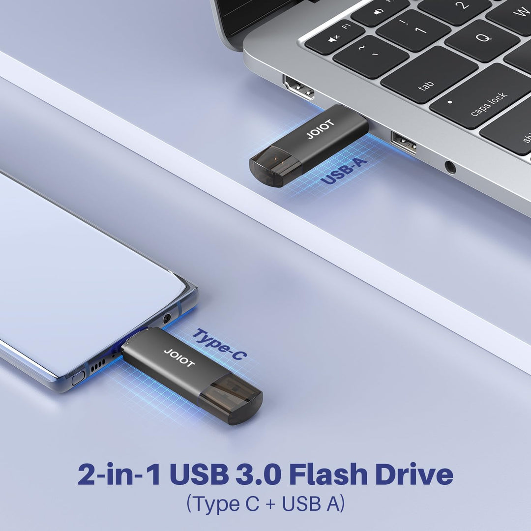 1 Stück USB-Stick 512 GB 3.0 JOIOT PenDrive USB C 3.0 2 in 1 USB C Stick für Handy 512 GB Speicherst