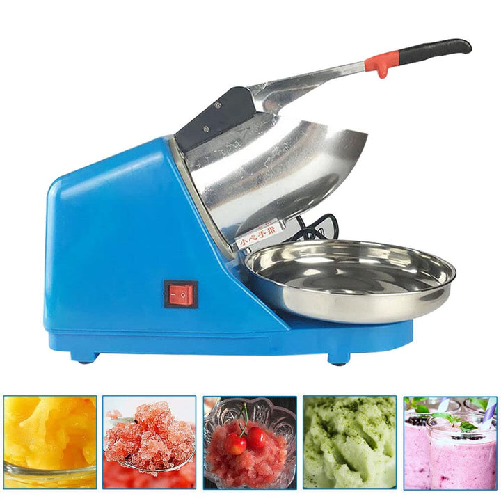 300W Elektrischer Crusheisbereiter 220V Edelstahl Ice Crusher Eiszerkleinere Eiswürfel Eiswürfelmasc