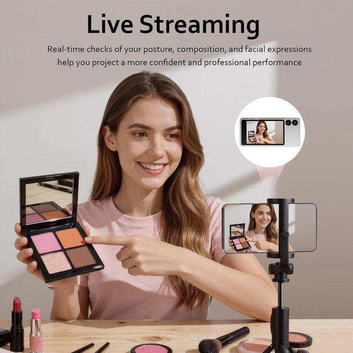 Bettdow Handy Selfie Monitor 3,97“, Magnetischer Smartphone Vlog Bildschirm für iPhone & Android Tel