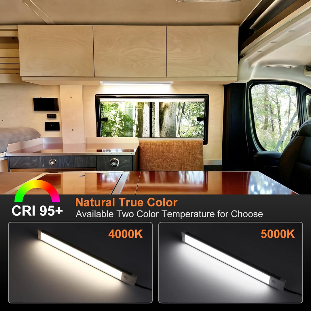 Obeaming 12V LED Unterbauleuchte Innenbeleuchtung 4,5W 470lm Wohnmobil Beleuchtung Leuchte, Led Auto