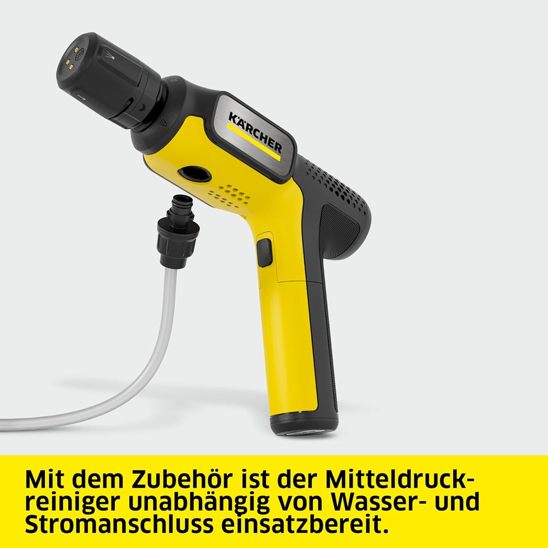 Kärcher OC Handheld Compact Handreiniger, gelb, Lithium-Ionen-Akku, Druck 15 bar, 0,8 kg, Schlauch 5