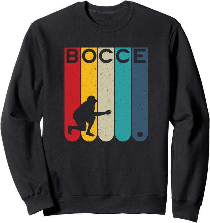 Bocce player retro design - bocce petanque boules player Sweatshirt