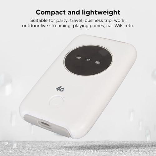Brrnoo 5G Mobile WiFi Modem, Wireless Mobile Router 300 Mbit/s, Entsperrter 5G WiFi SIM-Kartensteckp