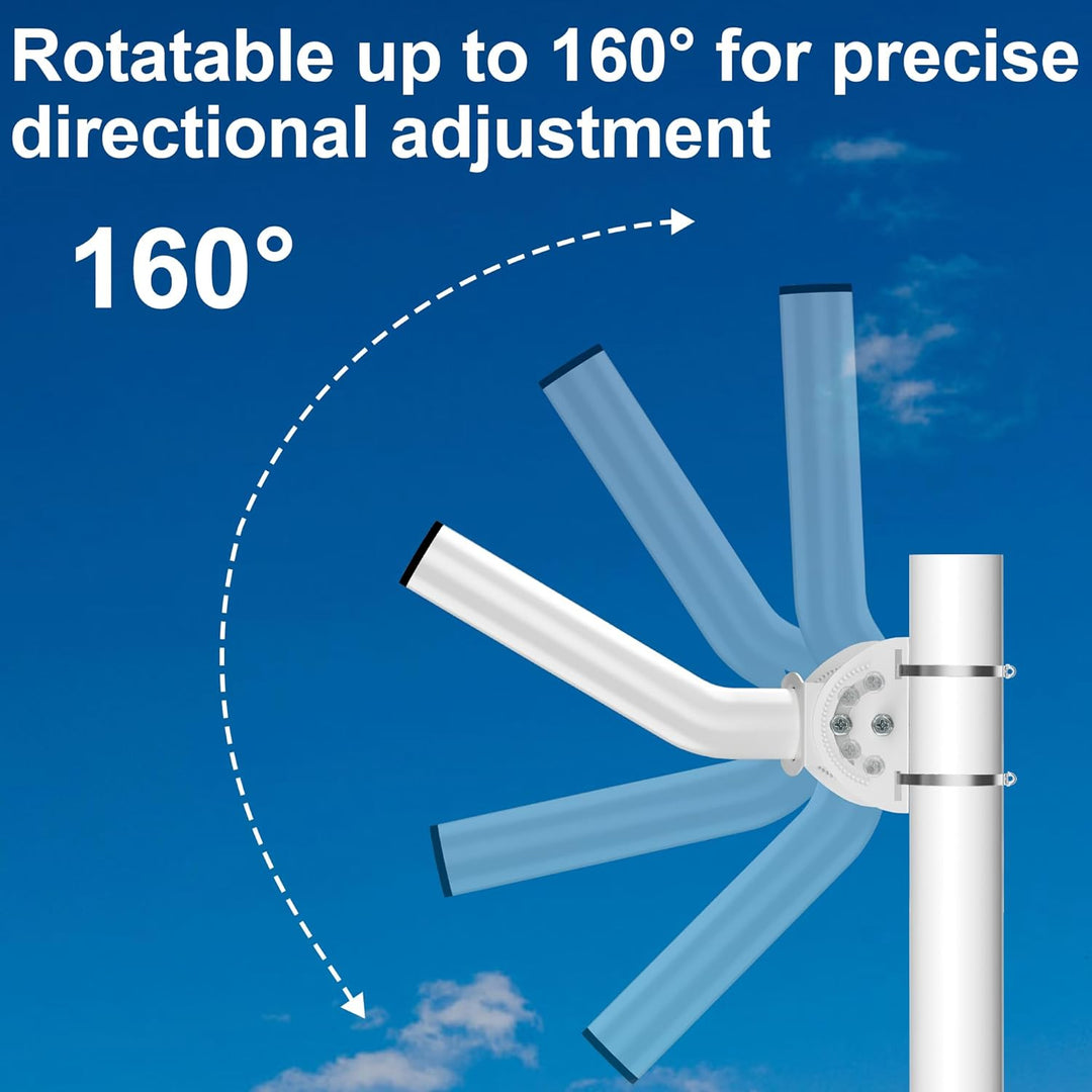 Universal verstellbare TV-Antennenhalterung, 27.9 cm, wetterfest, J-Stange, kabellose Steghalterung,