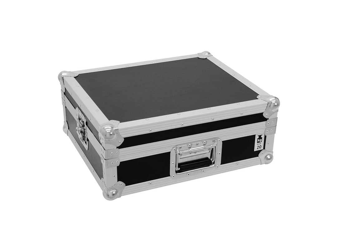 ROADINGER Plattenspieler-Case Tour Pro schwarz -B- | Flightcase für einen Plattenspieler (bis 450 mm