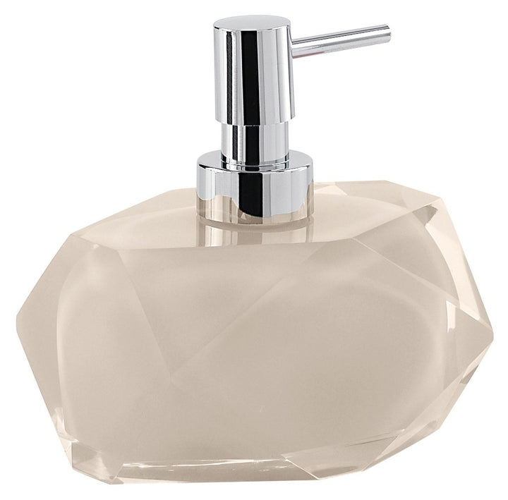 Gedy Chanelle Seifenspender, Kunstharz, Beige, 7,8 x 11,5 x 12,6 7,8x11,5x12,6 Beige, 7,8x11,5x12,6