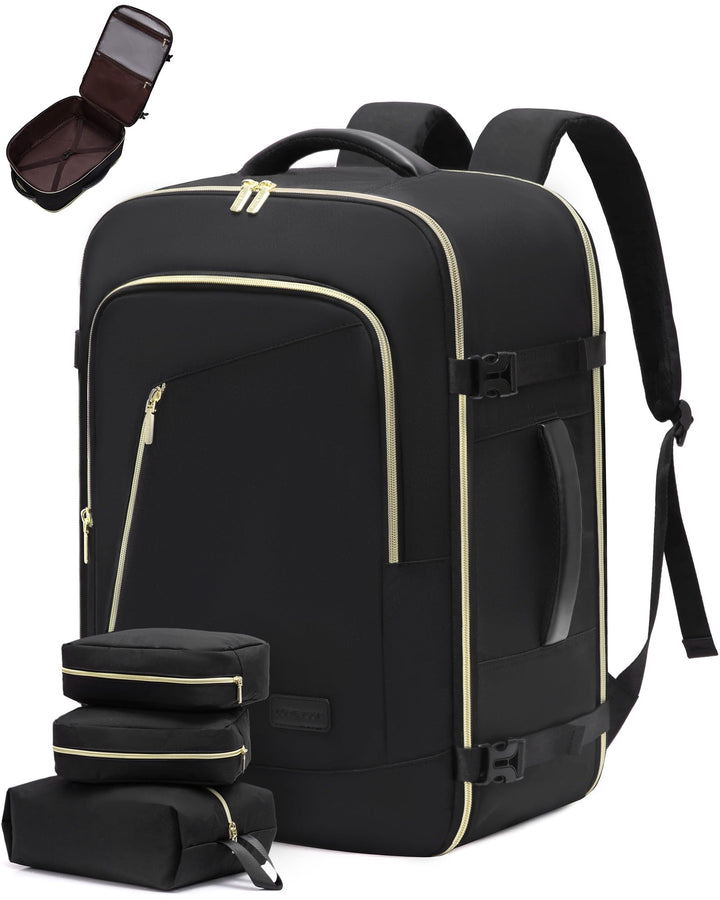 LOVEVOOK Rucksack Flugzeug Handgepäck, Reiserucksack Damen Herren Gross, 17.3 Zoll Laptop Rucksäcke