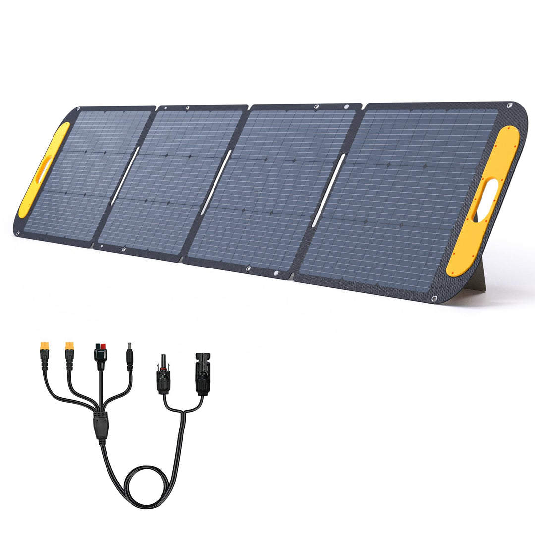 VTOMAN VS200 Faltbares Solarpanel 200W, 16V/25% Effizienz, Monokristalline Tragbare Solarmodul für P