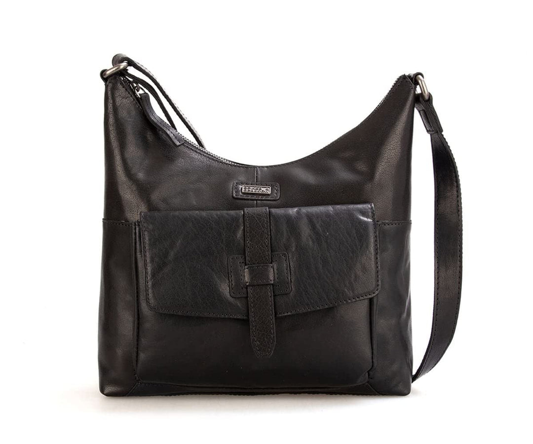 Spikes & Sparrow Umhängetasche Leder 26 cm Einheitsgrösse Schwarz, Einheitsgrösse Schwarz