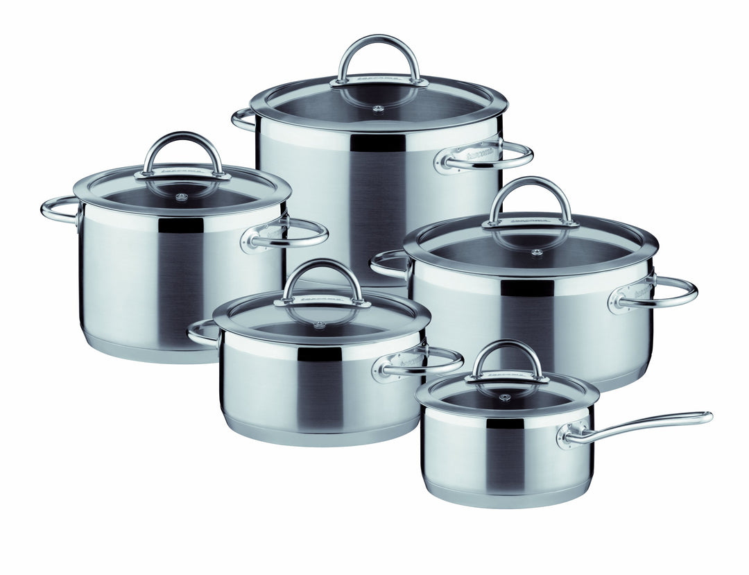 Tescoma Kochgeschirr-Set, Edelstahl, Silber, 52.2 x 29 x 23.8 cm