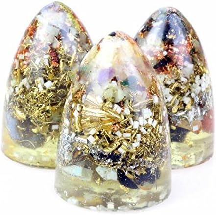 Panotophia 1 Stück Orpanit® HHG Cone „Akasha Light“ L I Orgonit I Schutz gegen EMF, 5G, HAARP, Funks