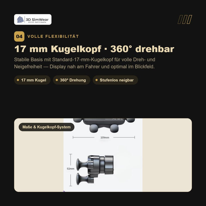 Generisch Logic-Mount Sprinter-Edition: Profi-Smartphonehalter für Mercedes Sprinter 906/907 Bj. 202