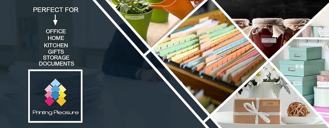 Printing Pleasure 10 x 11356 Rollen Etiketten kompatibel für Dymo LabelWriter & Seiko Etikettendruck