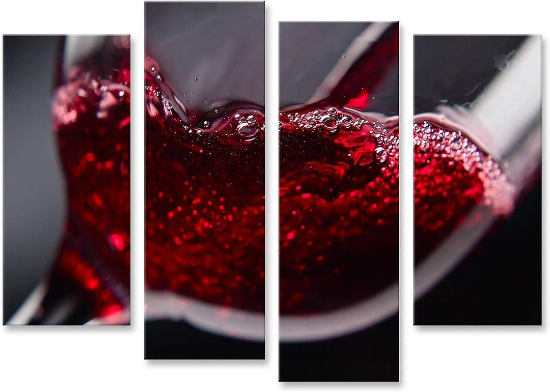 islandburner Bild auf Leinwand Rotwein Im Weinglas Auf Schwarzem Hintergrund Bilder Wandbilder Poste