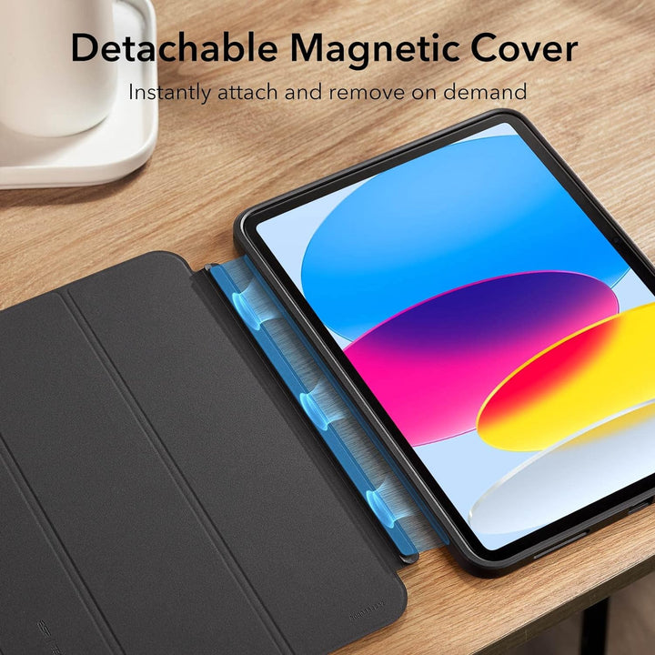 ESR Hülle für iPad 10 Generation hülle 2022, iPad 10 Case, abnehmbare magnetische Abdeckung, robuste