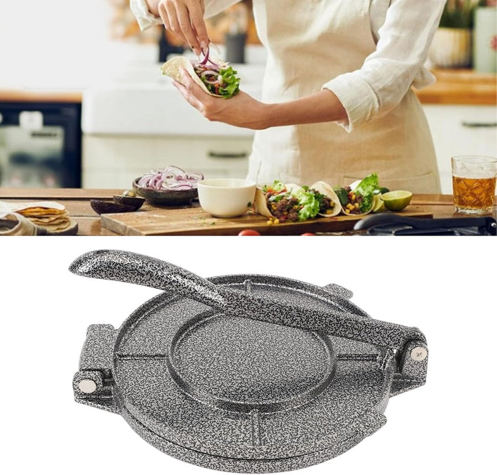 Luqeeg 20 X 16 Cm Grosse Tortilla-Presse, Robuste und Effiziente Taco-Presse, Manuelles Pressendesig