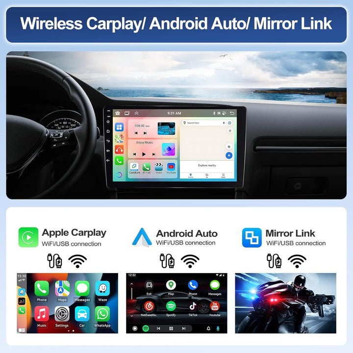 SIXWIN 8-Core 4+64G Android 15 für Mercedes-Benz Smart Fortwo 2011-2015 Carplay Android Auto Autorad