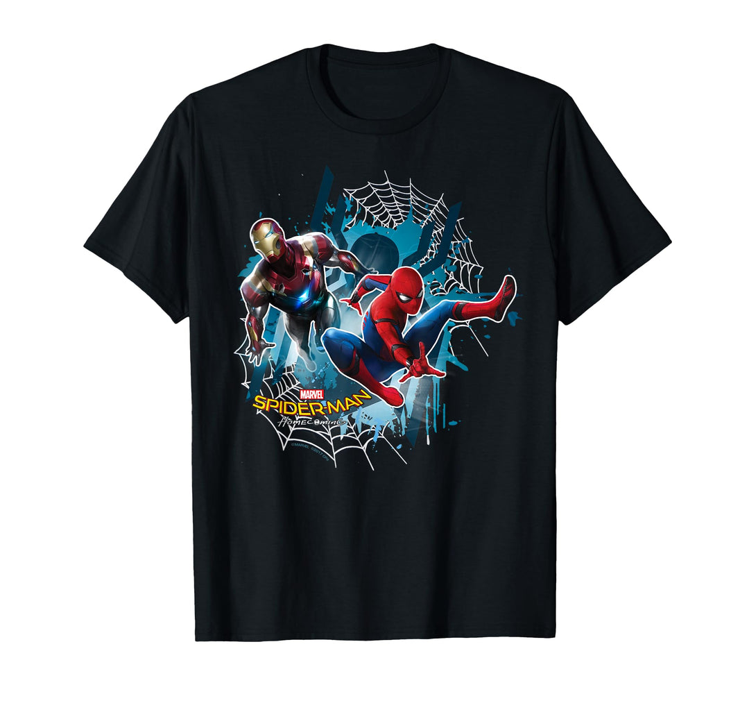 unisex-child Marvel Spider-Man Homecoming Iron Man Here To Help T-Shirt 4 Black