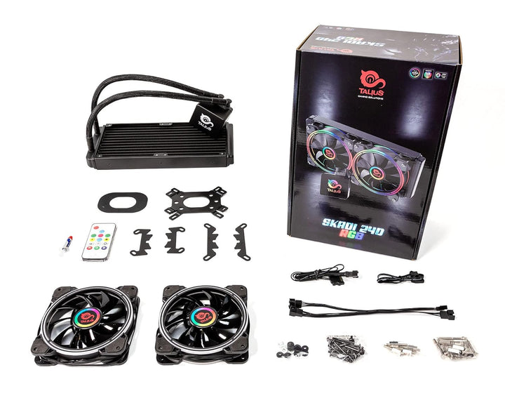 TALIUS Skadi-240 RGB Flüssigkühler (Intel-AMD) 240 mm (2 Ventiladores), 240 mm (2 Ventiladores)