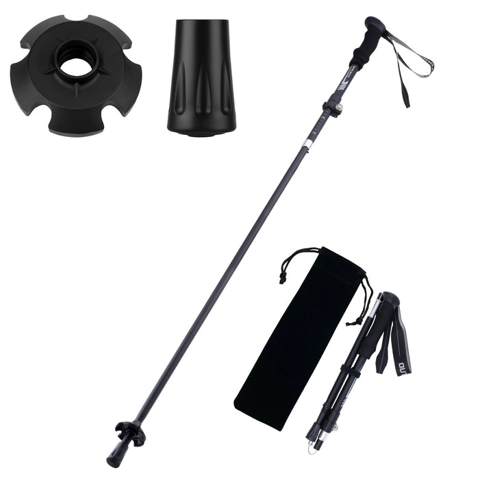 Wanderstöcke, Faltbare Trekkingstöck, Walking Stock aus 7075 Aluminium Ultraleicht, Praktisch zu Ver