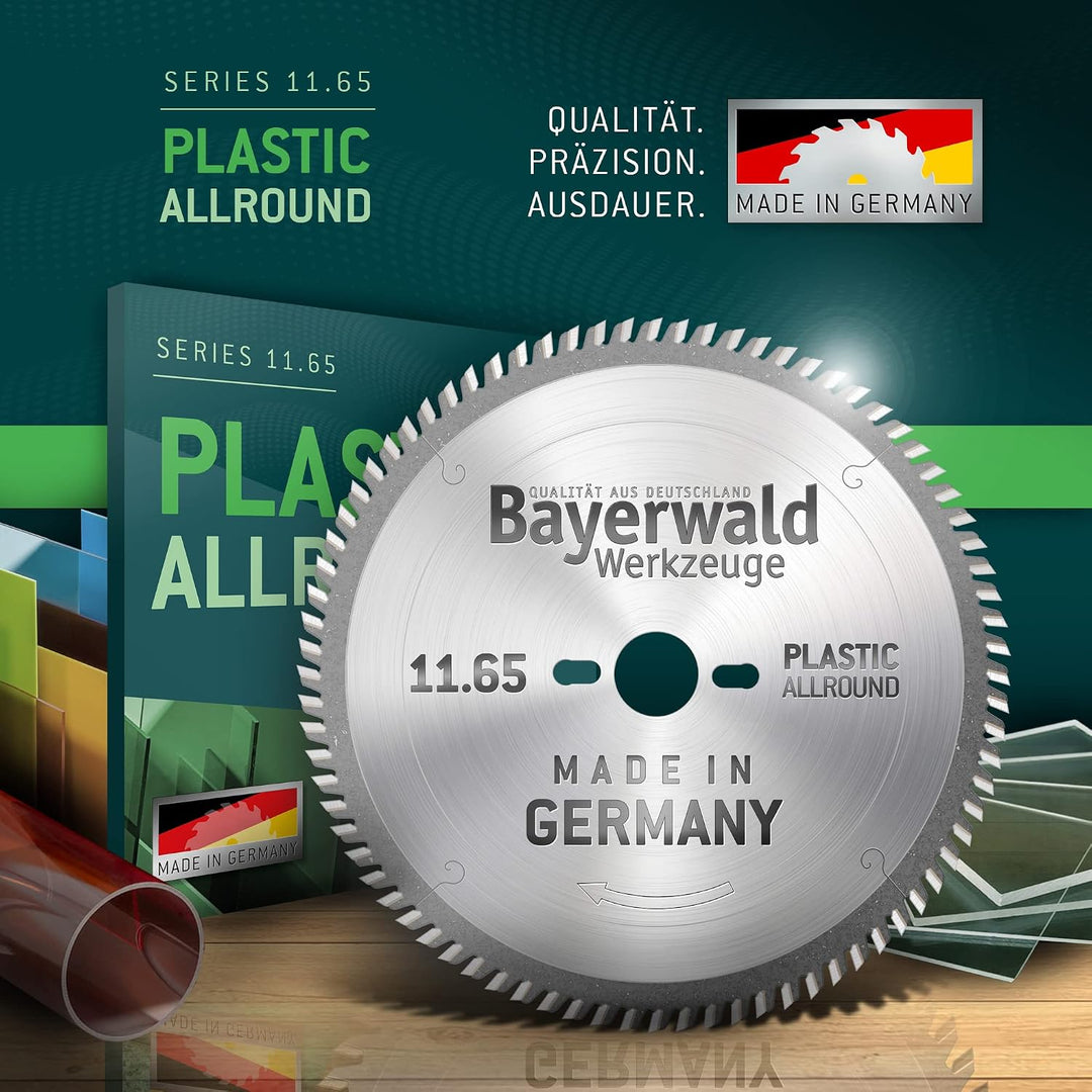 Bayerwald - HM Kreissägeblatt - Ø 190 mm x 2,5 mm x 30 mm | Wechselzahn mit Fase (56 Zähne) | Nebenl