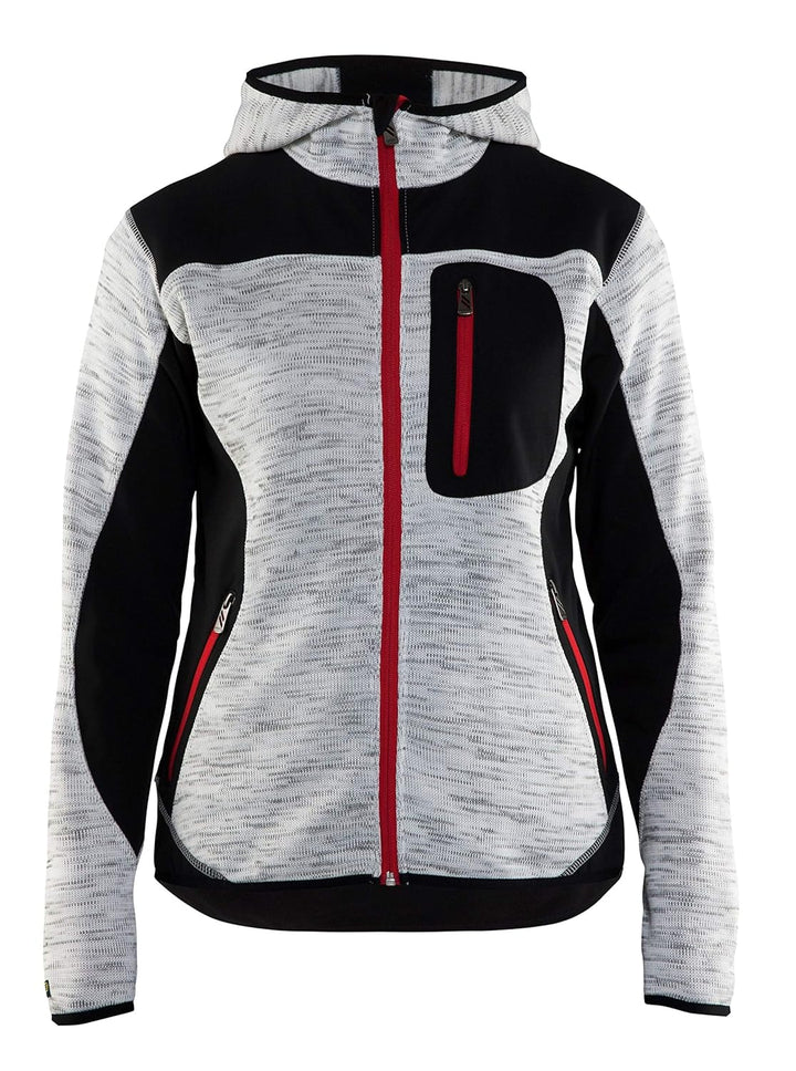 Blaklader 49312117 DAMEN-STRICKJACKE, graue Melange/grau, grootte L, L Grau Melange/Schwarz