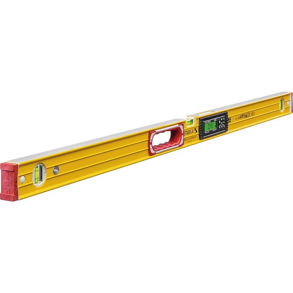 STABILA Elektronische Wasserwaage TECH 196, 122 cm, 2 Digital-Displays, Messbereich: 0° – 360° (4 x