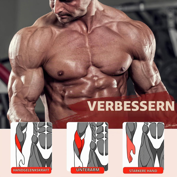 AHTAPFON Hand Grip Strength Trainer Armstärke Unterarm- und Fingergriff-Trainer Mit Schaumstoff-Grif
