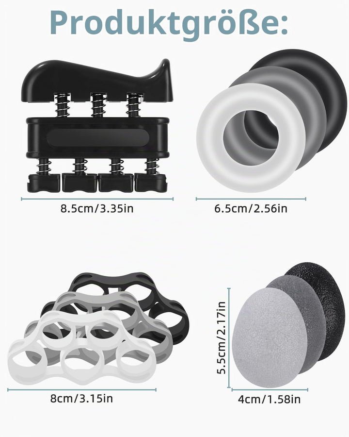 10 Stück Fingertrainer Knetball Handtrainer、knetball für hände therapie、Arthrose Training, Stärkung