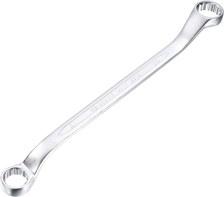 QUARKZMAN 45 Grad Offset Doppel-Ringschlüssel 21 mm x 23 mm, 12-Punkt-Metrischer CR-V-Doppelringschl