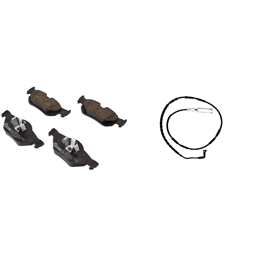 Brembo P 06 038 Bremsbelagsatz, Scheibenbremse - (4-teilig) & A00212 Verschleissanziger für Bremsbel