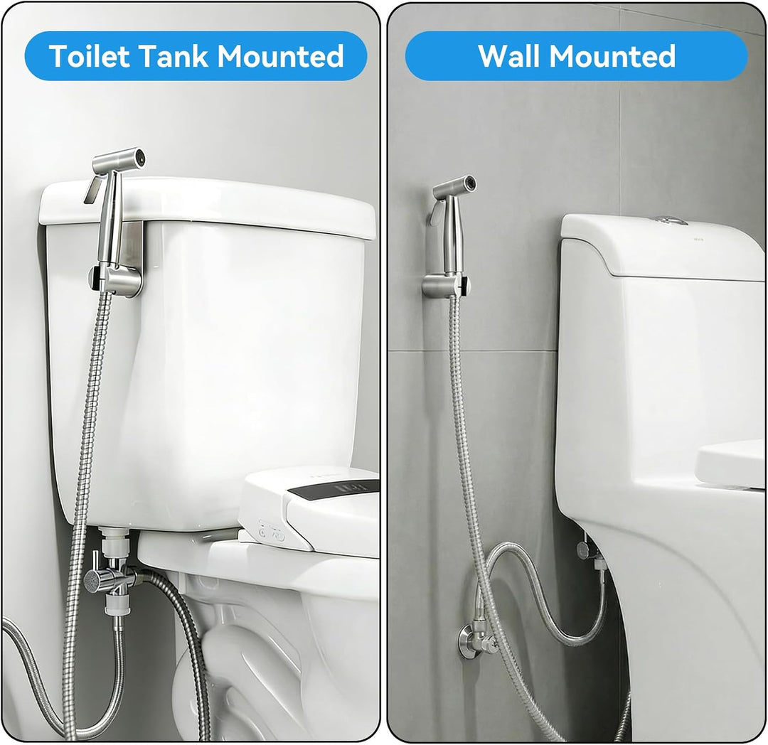Bidet Handbrause, Hand Gehalten Sprayer Bidet Toilette mit 59-Zoll-Schlauch und Halterung Halter Inc