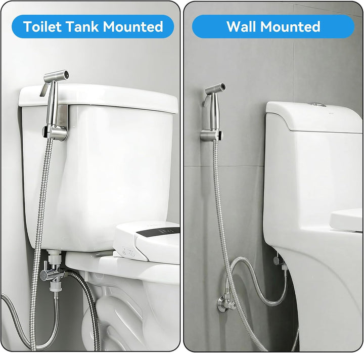 Bidet Handbrause, Hand Gehalten Sprayer Bidet Toilette mit 59-Zoll-Schlauch und Halterung Halter Inc