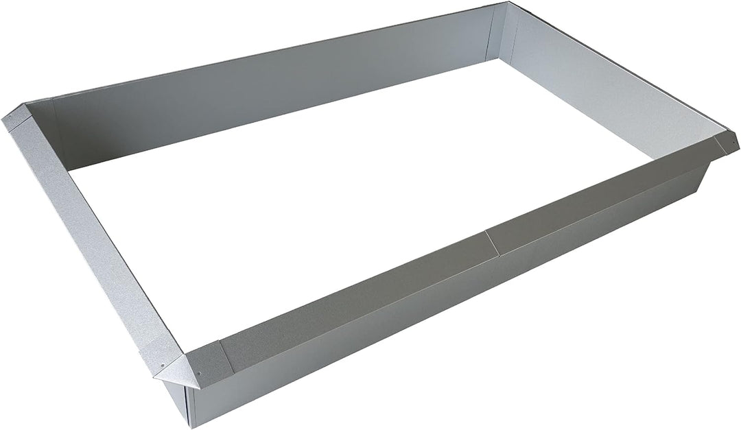 IRKA Schneckenzaun Typ2 Metall Set 10m + 4 Ecken | Schneckenblech mit Versteifungskante | Schneckenz
