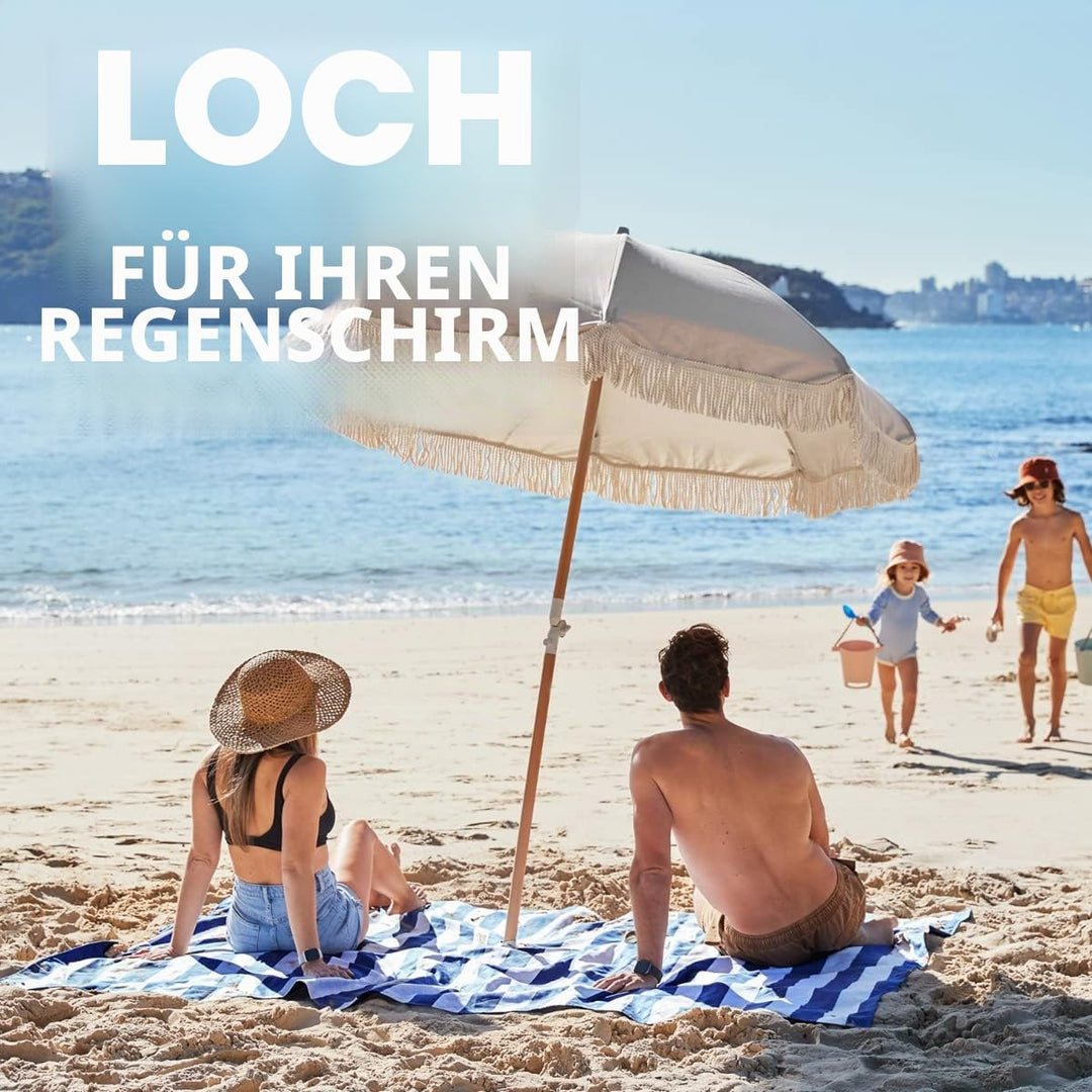 Dock & Bay Picknickdecke - Schnell trocknend und wasserfest - 100% recycelte Materialien - Extra Lar