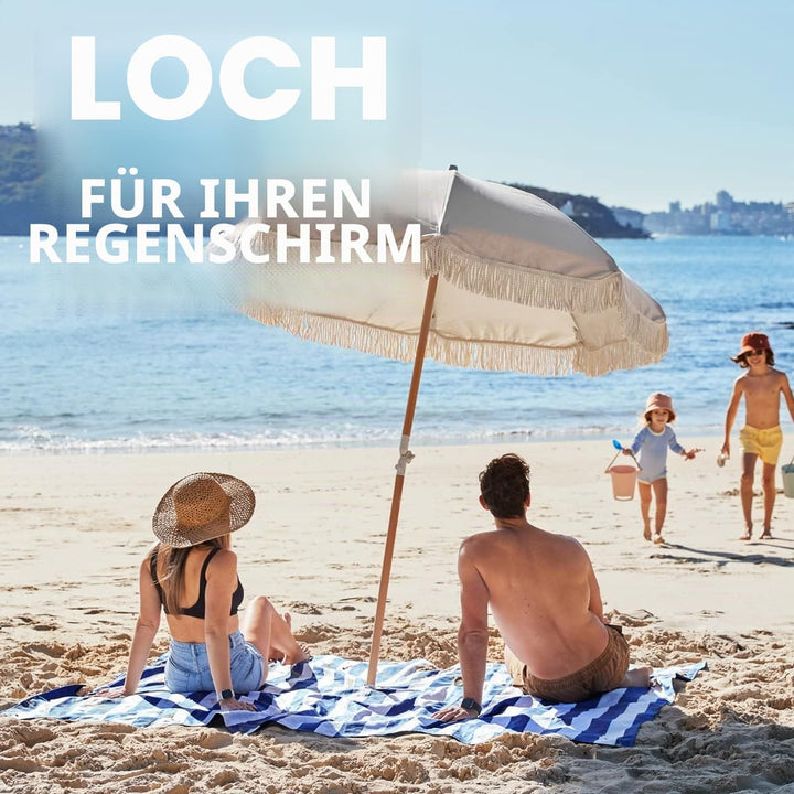 Dock & Bay Picknickdecke - Schnell trocknend und wasserfest - 100% recycelte Materialien - Extra Lar
