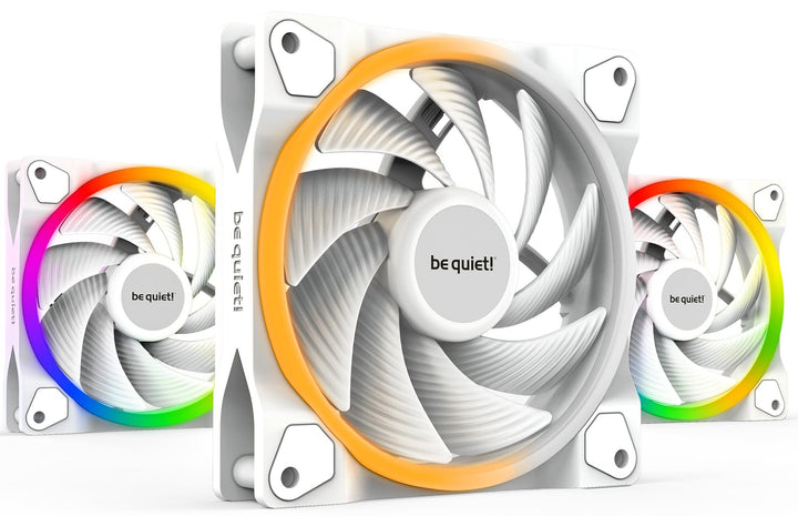 be quiet! Light Wings White 120mm PWM high-speed Triple Pack Gehäuselüfter, weiss, 3er Pack, BL101