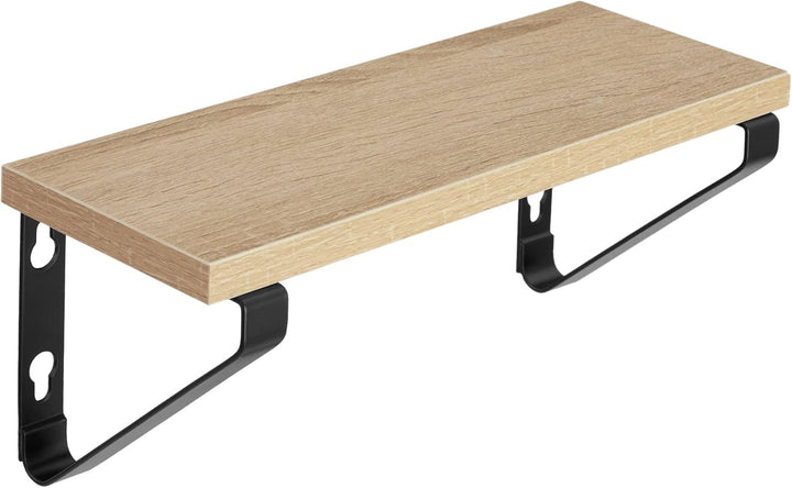 tectake® Industrial Wandregal Holz, 3X Regal Wand Set, Schweberegal, Regale 30/35/40 cm, Hängeregal,