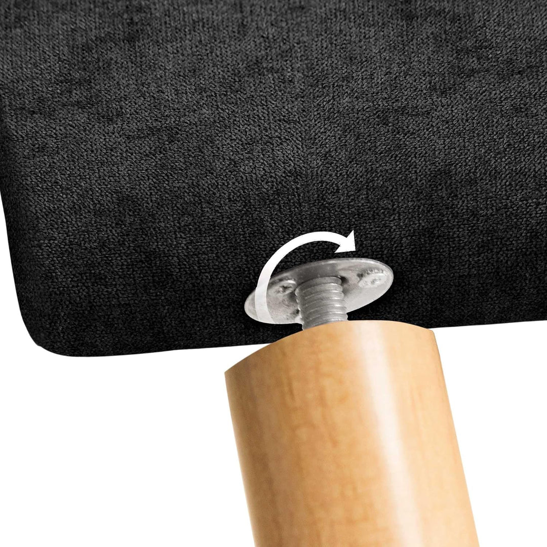 DHOME Kopfteil aus Kunstleder oder Stoff AQUALINE Glattes gepolstertes Kopfteil Luxusbett Kopfteil (