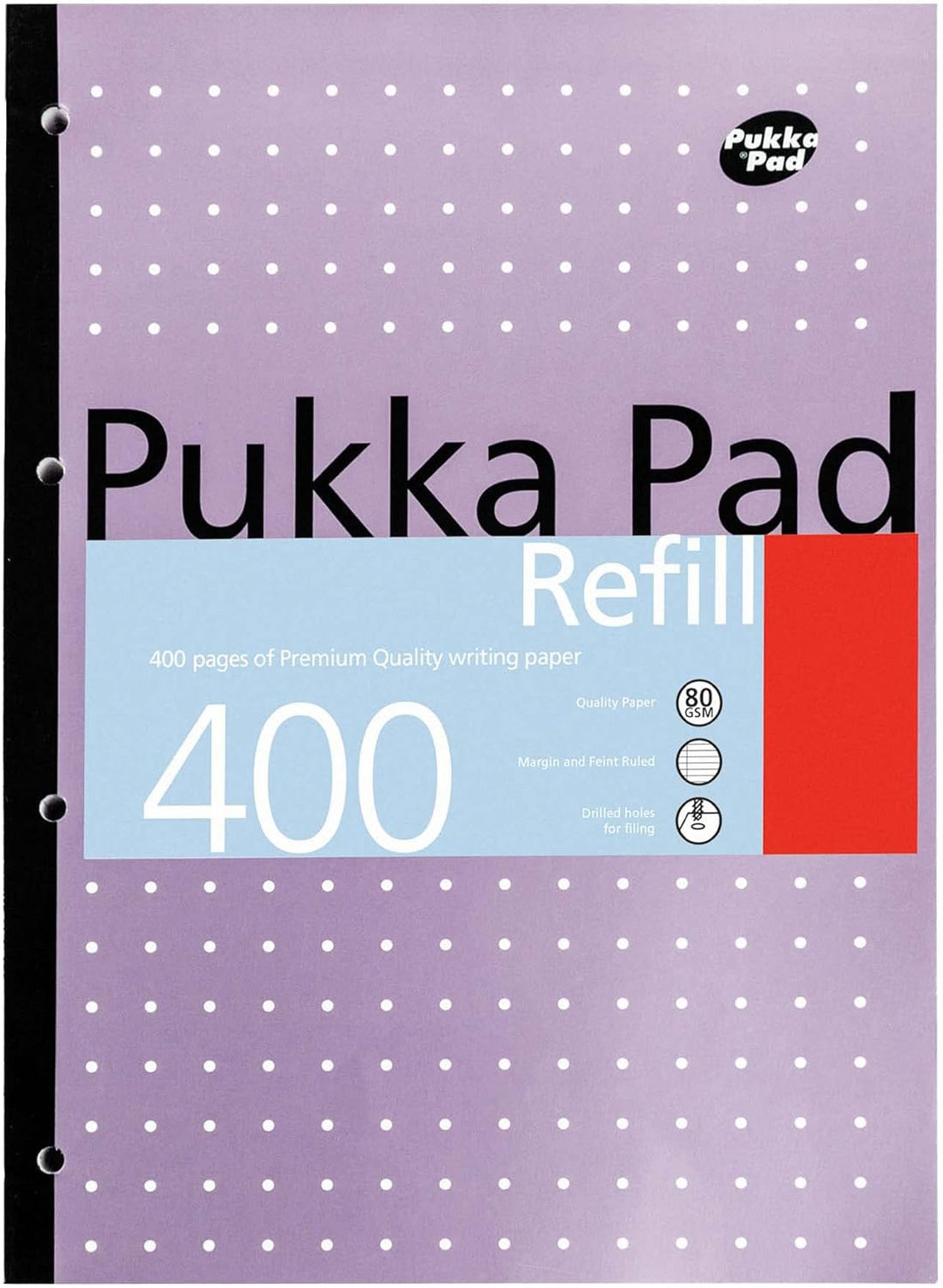 Pukka Pads Nachfüllblock, A4, 400 Seiten, 5 Stück Einzeln 5 weiss, Einzeln