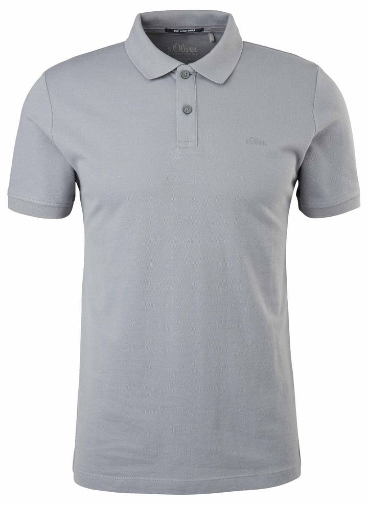 s.Oliver Poloshirt aus Reiner Baumwolle S Grau 9581, S Grau 9581