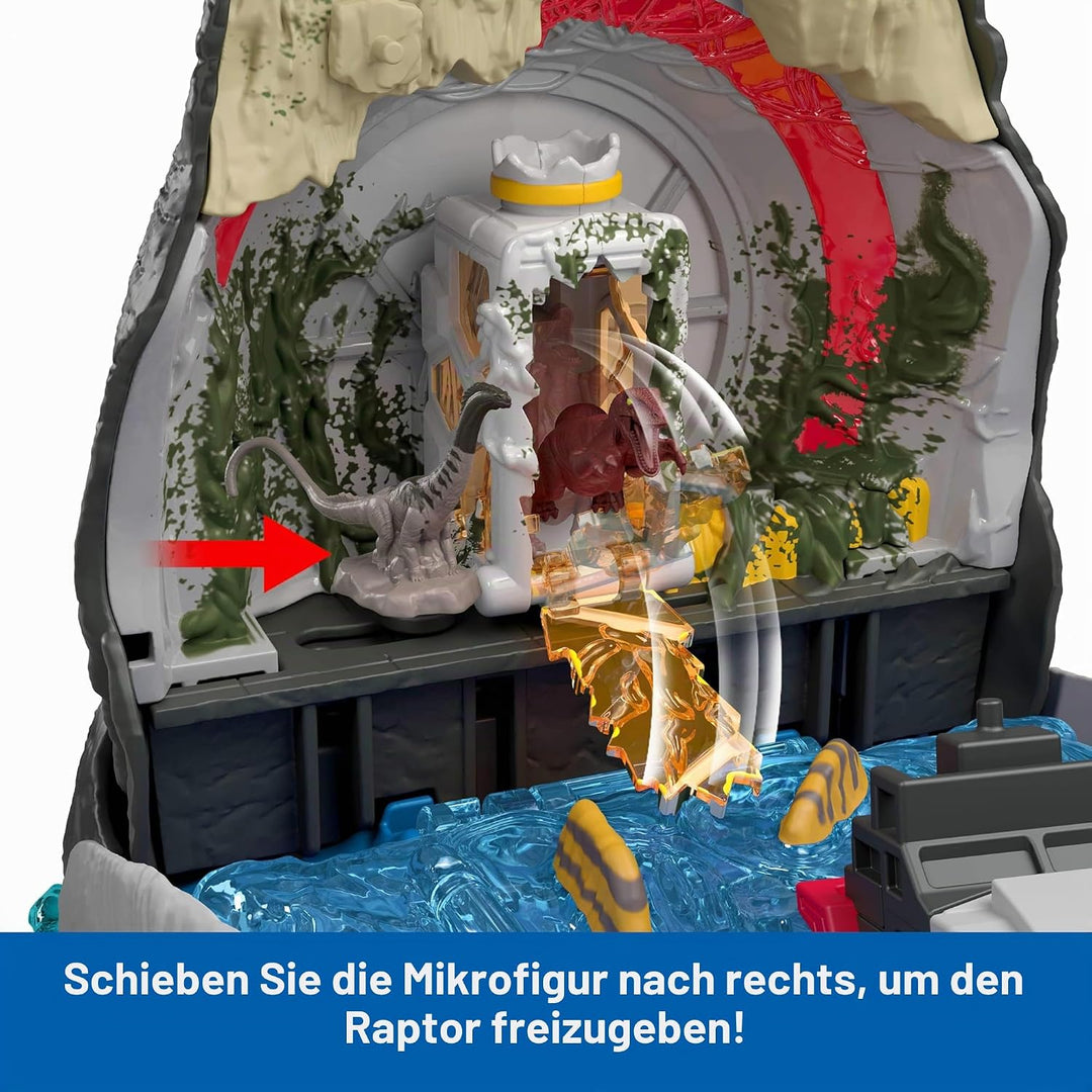Mattel Jurassic World Rebirth Deluxe-Mosasaurus-Spielset mit 7 interaktiven Funktionen, 7 Soundeffek