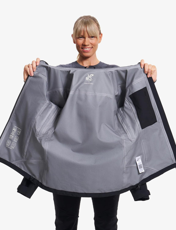 RevolutionRace Silence Proshell 3L Jacket, Damenjacke, belüftete und wasserdichte Jacke für Wanderun