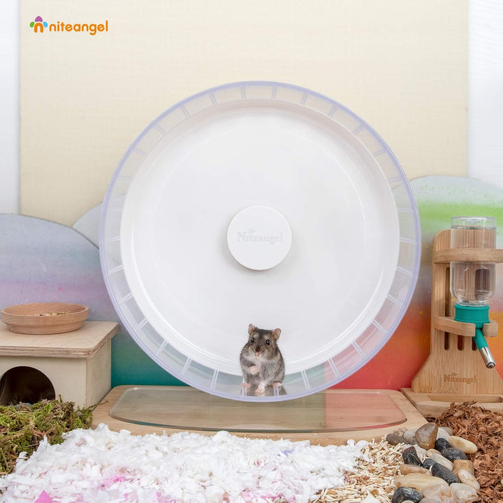 Niteangel Super-leise Hamsterräder - Leise Spinner-Hamsterräder mit verstellbarem Ständer für Zwergh