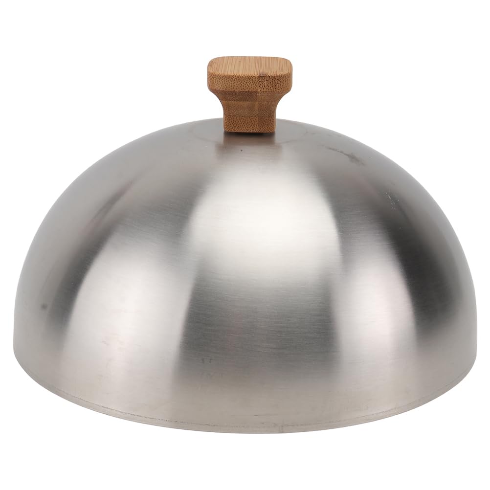 Cabilock Dessert-Kuppelabdeckung Speiseglocke Edelstahl Teppanyaki Deckel Steakglocke Steak Abdeckha