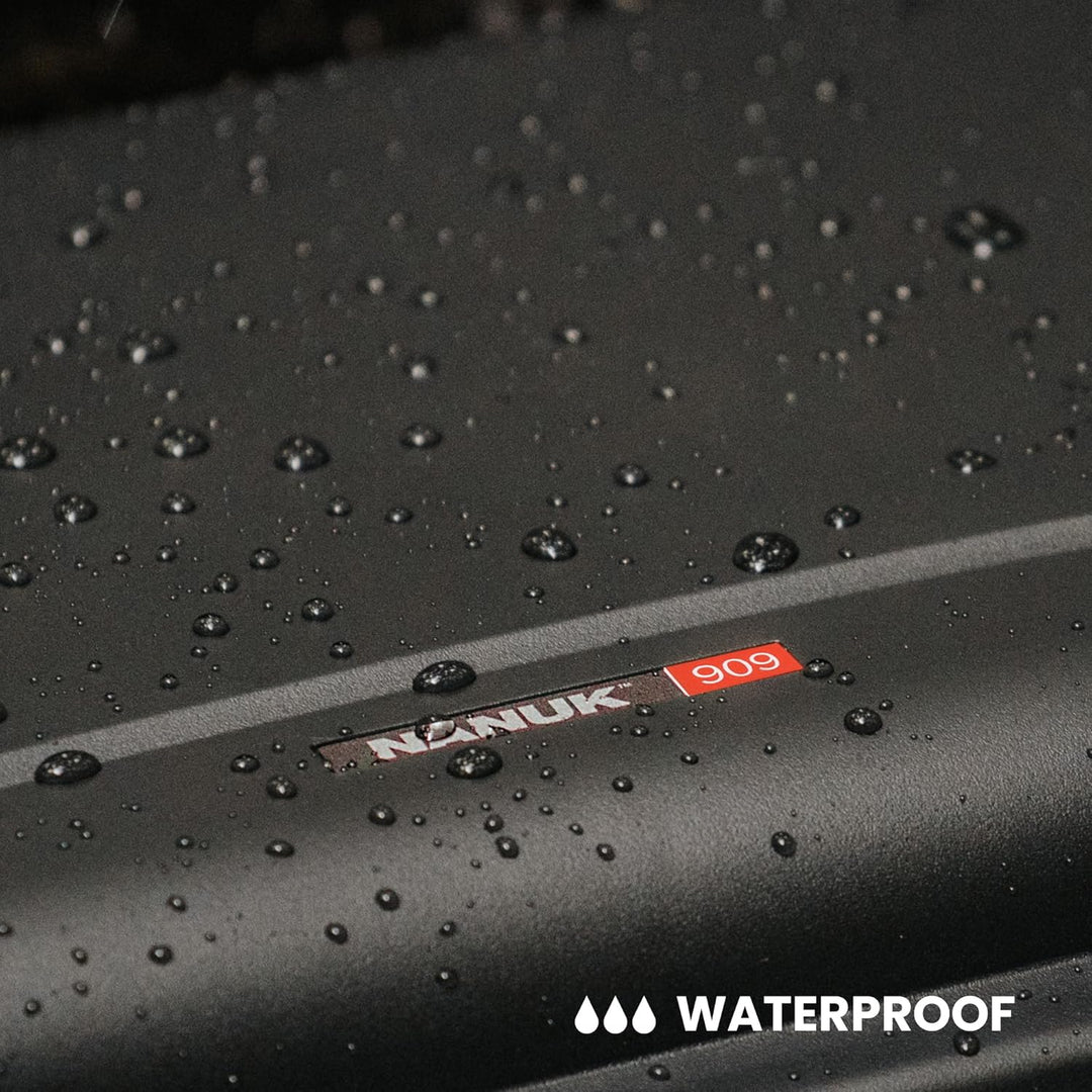 Nanuk 909 Wasserdichter Hartschalenkoffer Mit Plüschschaumeinlage - Braun Tan Würfelförmiger Schaums