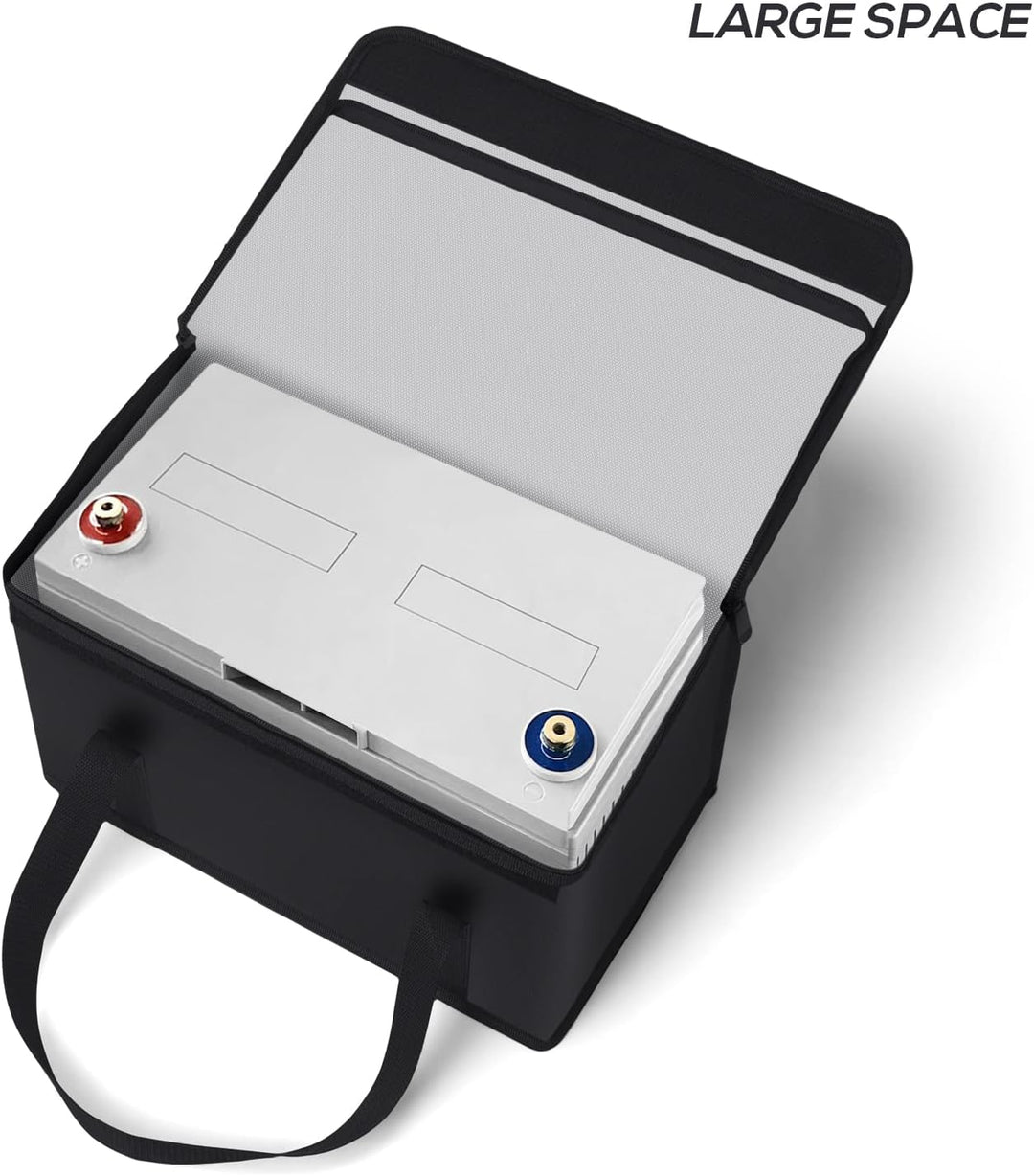 FLASLD Grosse feuerfeste Lipo Tasche für Lithium-Batterieaufbewahrung und Ladegerät, 355 x 198 x 240