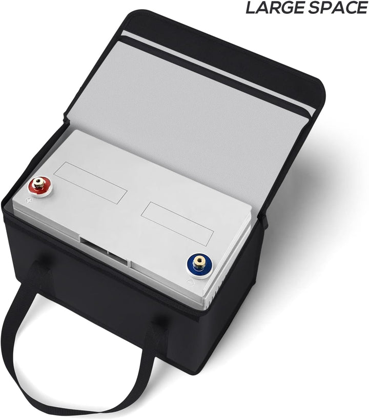 FLASLD Grosse feuerfeste Lipo Tasche für Lithium-Batterieaufbewahrung und Ladegerät, 355 x 198 x 240