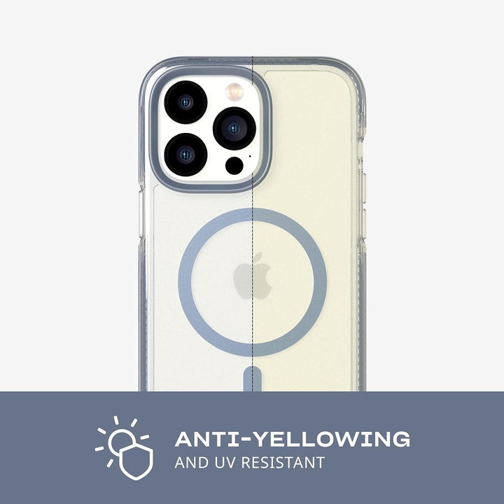 Tech 21 iPhone 14 Pro Max Evo Crystal Kompatibel mit MagSafe - Stossdämpfende & Kratzfeste Clear Pho